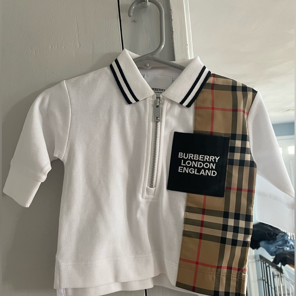 Burberry 6month boy shirt